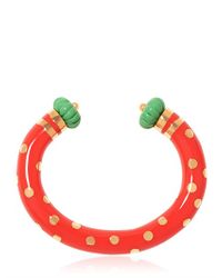 Aurelie Bidermann | Red Positano Bangle Bracelet | Lyst