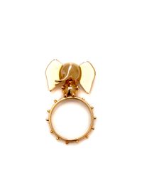Natasha Zinko | Metallic 18k Gold Small Elephant Ring | Lyst