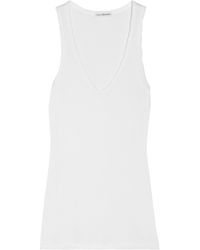 James Perse | White Cotton-Jersey Hooded Sweatshirt | Lyst