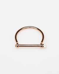 Miansai | Pink Rose Gold Screw Cuff | Lyst