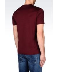 Emporio Armani | Purple Short-sleeve T-shirt for Men | Lyst