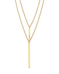 Jennifer Zeuner | Metallic Phoebe White Sapphire Double-strand Necklace | Lyst