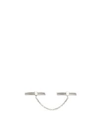 Maria Black | Metallic 'quadruple' Sterling Silver Two Finger Link Ring | Lyst
