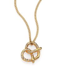 Marc By Marc Jacobs | Metallic Salty Pretzel Pendant Necklace | Lyst