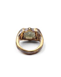 Lulu Frost - Green G. Frost Bullet Shield Ring - Brass for Men - Lyst