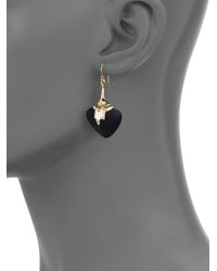 Alexis Bittar | Black Kinshasa Lucite Crystal Baguette Flint Drop Earrings | Lyst