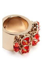 Valentino | Metallic Rhinestone Ring | Lyst