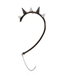 Joelle Jewellery | Black Studded Mono Earring | Lyst