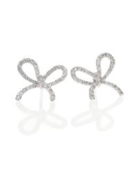 Kwiat | Elements Diamond & 18k White Gold Bow Stud Earrings | Lyst