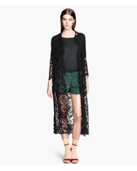 black cardigan women's h&m