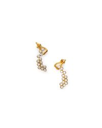 Rebecca Minkoff | Metallic Crystal Climber Earring | Lyst