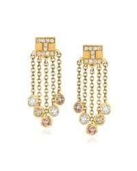 Ivanka Trump - Metallic 18k Yellow Gold Tassel Moderne Short Fringe Diamond Earrings - Lyst