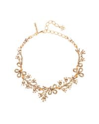 Oscar de la Renta | Metallic Black Diamond Crystal Baguette Necklace | Lyst