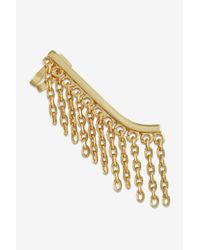 French Connection | Metallic Fringe Ear Cuff Earrings | Lyst
