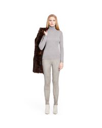 Ralph Lauren Black Label | Gray Cashmere Turtleneck | Lyst