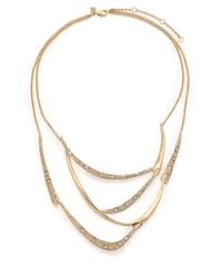 Alexis Bittar | Metallic Miss Havisham Jagged Crystal Draped Bib Necklace | Lyst