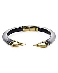 Alexis Bittar | Black Lucite Mirrored Pyramid Brake Hinge Bangle | Lyst
