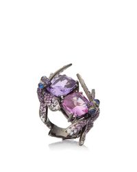 Lydia Courteille | Purple One Of A Kind Dragonfly Ring | Lyst