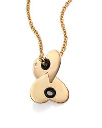 Marc By Marc Jacobs | Metallic Round & Round Hole Hearted Large Pendant Necklace | Lyst