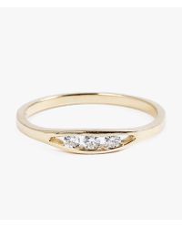 Jennie Kwon | Metallic Flat Ring Dia Ring | Lyst