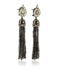 Sutra | Black Diamond Bead Chandelier Earrings | Lyst