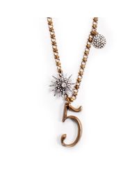 Lulu Frost - Metallic Lf X Mr Plaza Number + Letter Necklace - Lyst