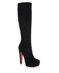 platform christian louboutin boots