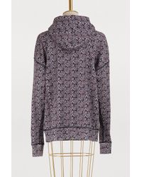 Étoile Isabel Marant Red Mansel Printed Logo Graphic Hoodie Sweatshirt