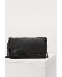Stella McCartney - Black Shaggy Deer Falabella Shoulder Bag - Lyst