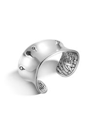 John Hardy | Black Bamboo Wide Curved Cuff | Lyst