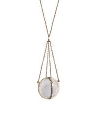 Noor Fares | White Quadriluna Pendant | Lyst