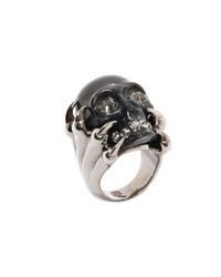 Alexander McQueen | Black Claw Skull Ring for Men | Lyst