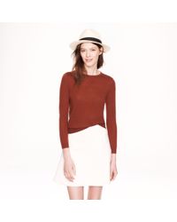 J.Crew | Brown Preorder Collection Featherweight Cashmere Longsleeve Tee | Lyst