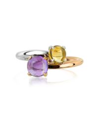 Mia & Beverly - Pink Amethyst And Citrine Quartz 18k Rose & White Gold - Lyst