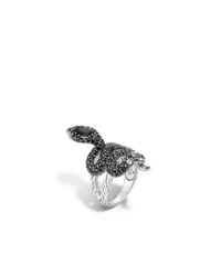 John Hardy | Black Legends Cobra Twist Ring | Lyst