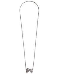 Alexander McQueen | Metallic Queen & King Skulls Pendant Necklace | Lyst