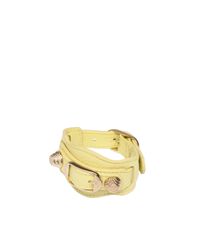 Balenciaga | Yellow Giant Gold Bracelet | Lyst
