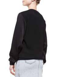 KENZO Black Crepe-sleeve Tiger Sweatshirt