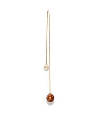 Delfina Delettrez | Metallic Fishing For Compliments 6.5Mm-9Mm Freshwater Pearl Single Drop Earring | Lyst