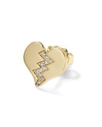 Alison Lou | Metallic Broken Heart Stud Earring | Lyst