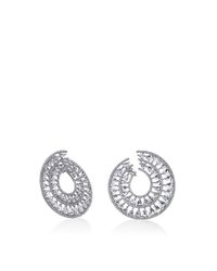 Nina Runsdorf | Metallic Rose Cut Diamond "Circle" Earrings | Lyst