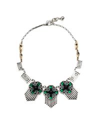 Lulu Frost - Green Vaulted Triple Necklace - Lyst