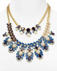 kate spade new york | Metallic Daylight Jewels Bib Necklace | Lyst
