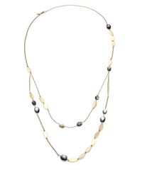 Alexis Bittar | Metallic Miss Havisham Liquid Black Mother-of-pearl & Sequin Double-strand Necklace | Lyst