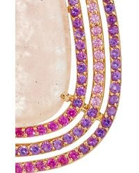 Shawn Ames | One-Of-A-Kind "Rainbow Pear" Morganite, Pink Sapphires And Amethyst Earrings | Lyst