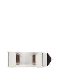 Givenchy | Black Pyramid Stud Brass Cuff | Lyst