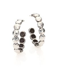 John Hardy | Metallic Palu Sterling Silver Disc Hoop Earrings/0.95 | Lyst