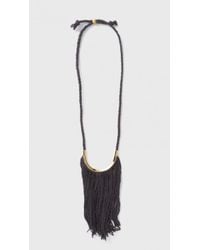 Erin Considine | Black Lunate Fringe Necklace | Lyst