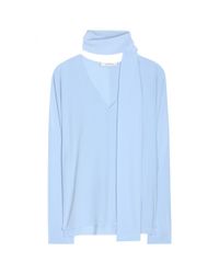 Dorothee Schumacher - Blue Elite Shapes Silk Blouse - Lyst