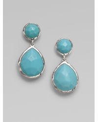 Ippolita | Blue Rock Candy Turquoise & Sterling Silver Snowman Drop Earrings | Lyst